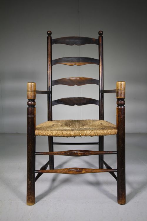 English 19th Century Country Antique Armchair