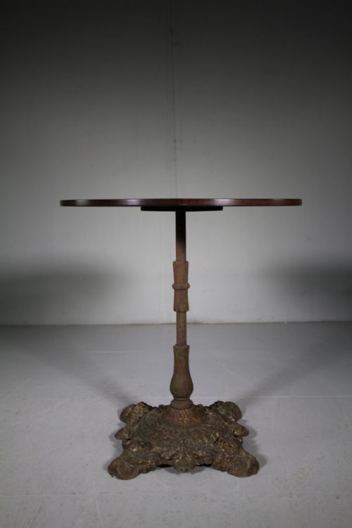 English 19th Century Antique Iron Side Table
