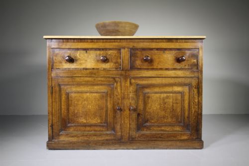 18th Century English Antique Oak Dresser Base