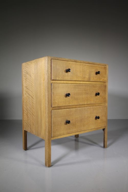 Heals Antique Oak Chest of Drawers - Labelled