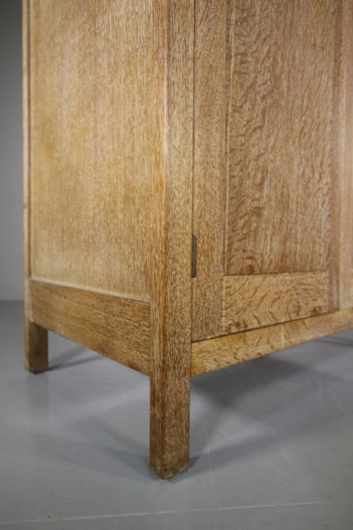 HEALS ANTIQUE OAK DOUBLE WARDROBE LABELLED - ADDITIONAL PHOTO 1