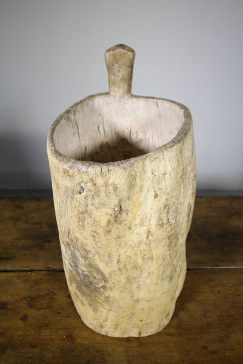 19th Century Swedish Antique Treen Vessel