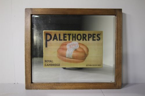 Antique Palethorpes Sausages Advertising Mirror