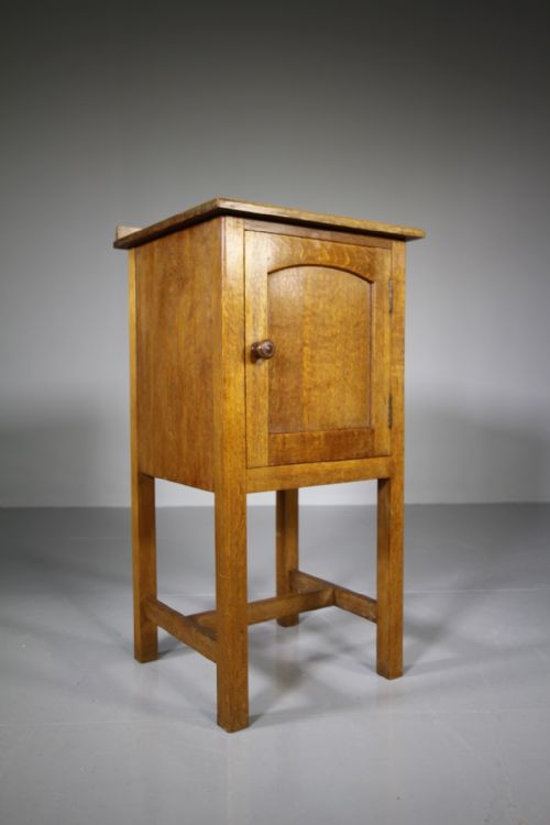 Heals Antique Oak Bedside Cabinet
