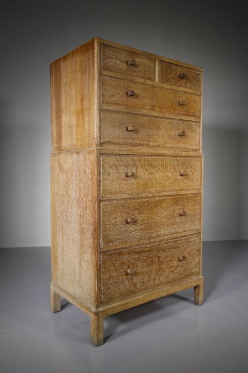 Fabulous Heals of London Antique Oak Chest on Chest