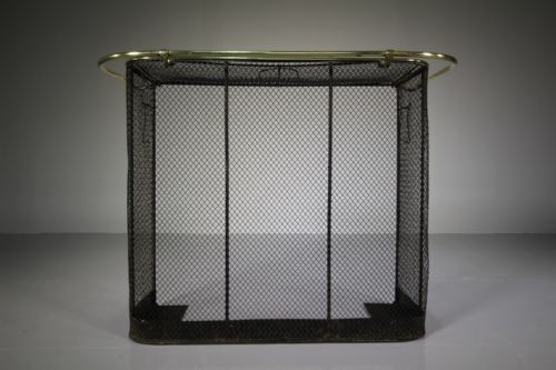 Quality Antique Fire Guard with Top and Nappy Rail
