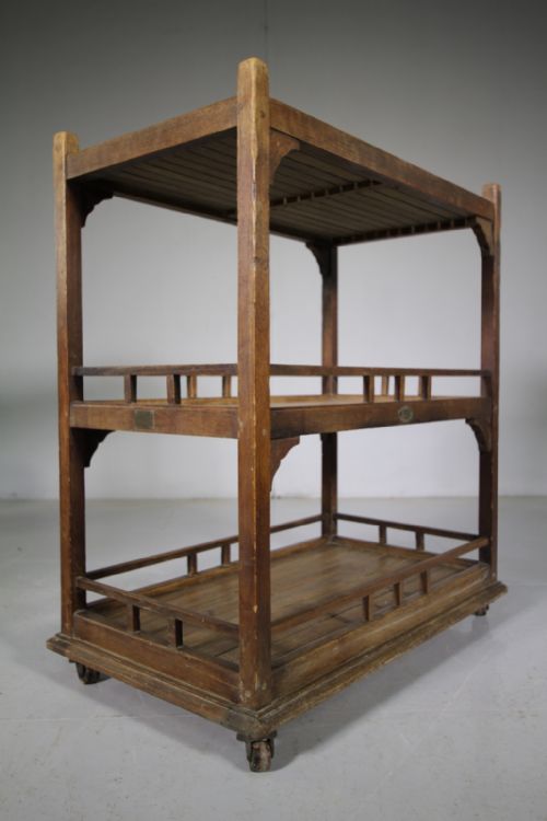1920'S Teak Trolley by Hughes Bolklow from Hms Lion
