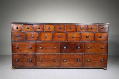 Fabulous Large19th Century Antique Apothecary Chest of Drawers