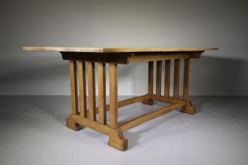 Edwardian Antique Oak Liberty's Dining Table