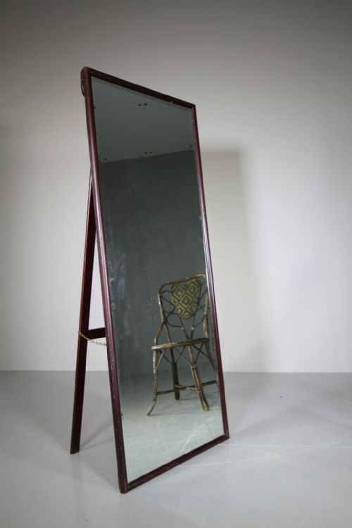Edwardian Freestanding Antique Outfitters Mirror
