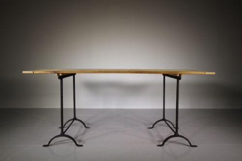 19th Century Antique Trestle Dining Table