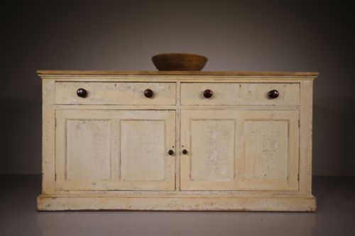 Fabulous Original Painted Pine Antique Dresser Base
