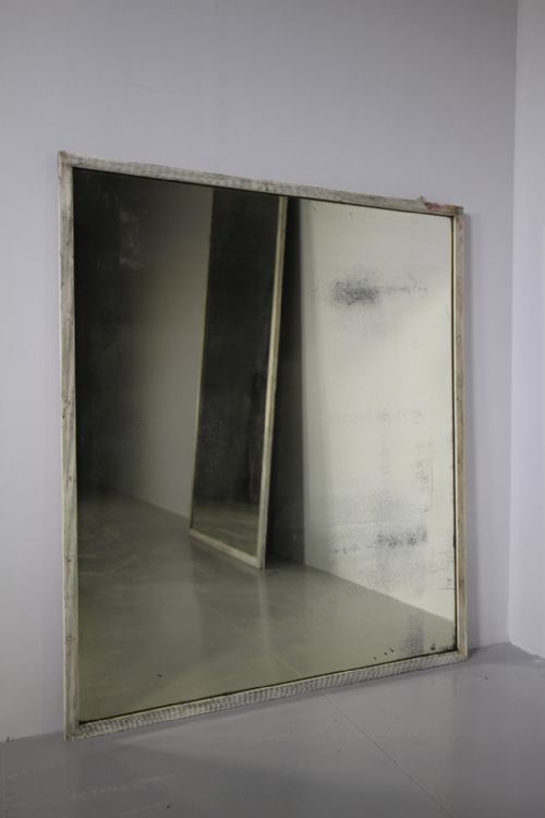 19th Century Gesso Antique Outfitters Shop Mirror

