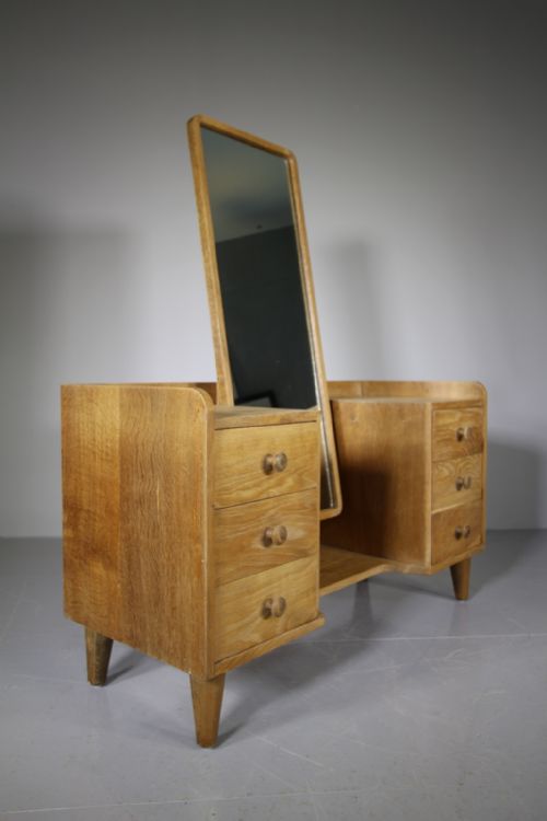 1940'S Gordon Russell Oak Dressing Table -Labelled