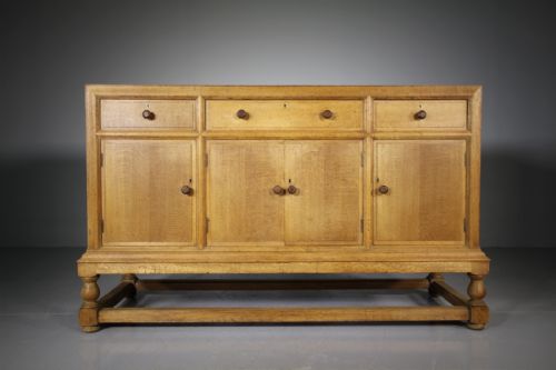 Quality 1920'S Heals Oak Sideboard - Labelled & Key
