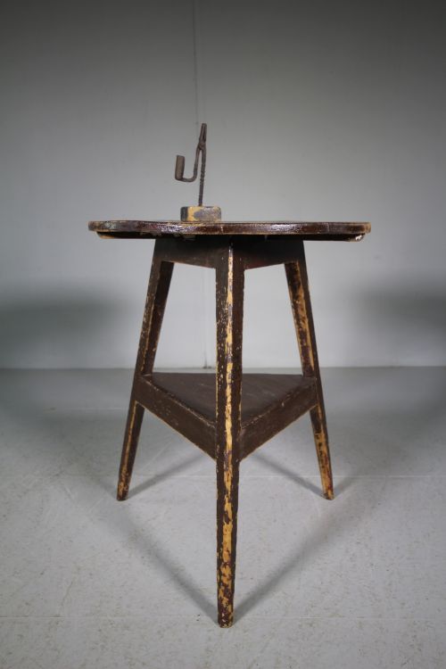 Early Welsh Antique Cricket Table in Original Paint