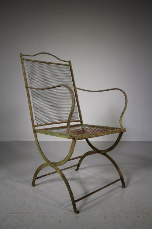 Regency Antique Metal Garden Armchair