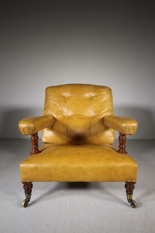 19th Century Antique Howard & Sons Antique Armchair