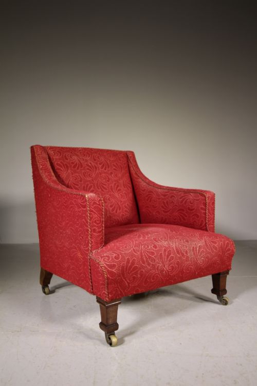 Antique Howard & Sons Upholstered Armchair
