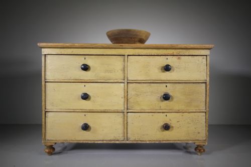 William IV Antique Original Painted Pine Dresser
