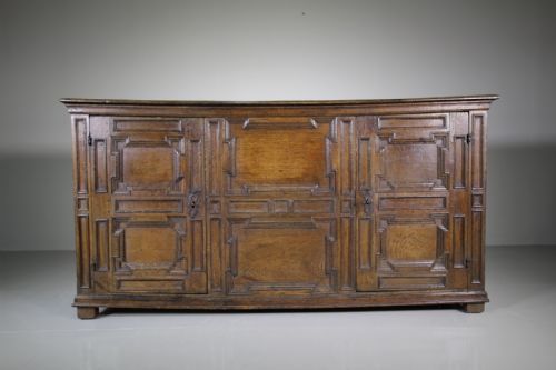 Rare 17th Century Antique Period Oak Enclosed Dresser