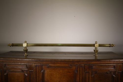 19th Century Antique Brass Kitchen Hanging Rail