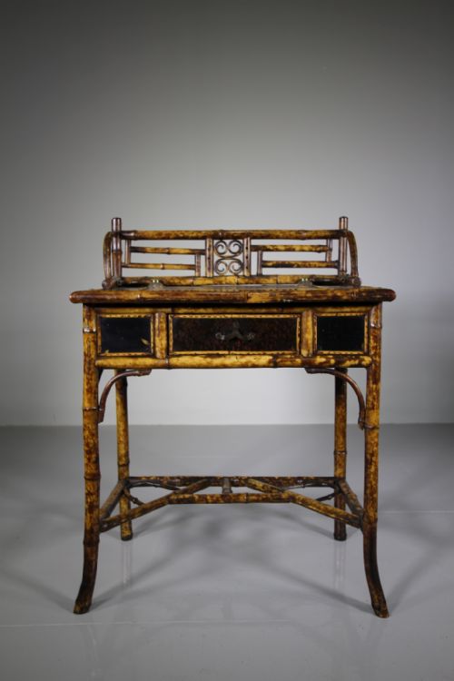 English 19th Century Antique Bamboo Desk