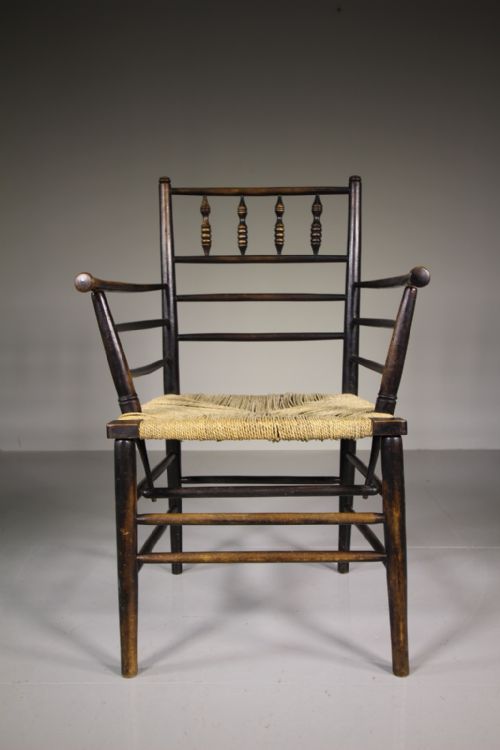 19th Century Antique Sussex Chair by William Morris
