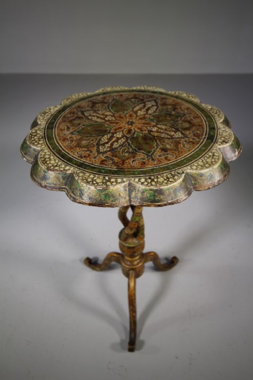 Beautiful Intricate Kashmiri Antique Side Table