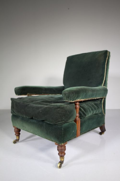 19th Century Antique Howard & Sons Armchair - Stamped