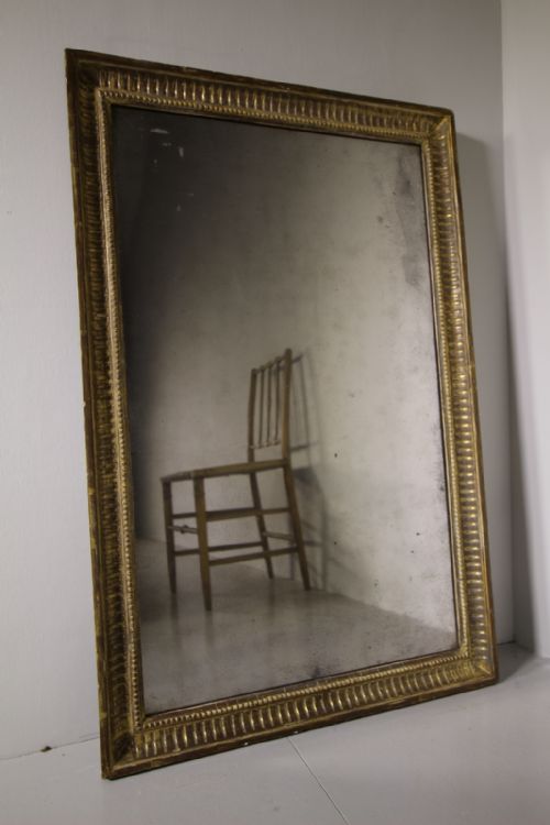 Early 19th Century Antique Carved & Gilt Wall Mirror