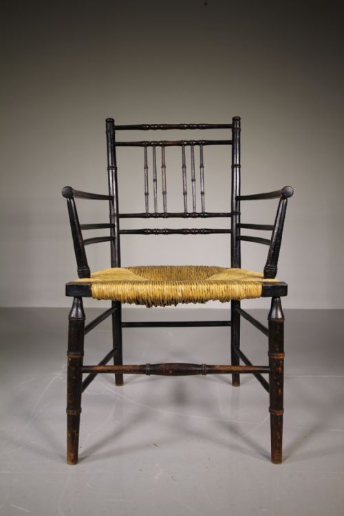 English 19th Century Antique Sussex Armchair