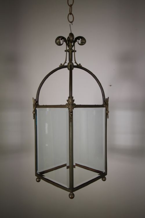 Handsome English 19th Century Antique Bronze Lantern