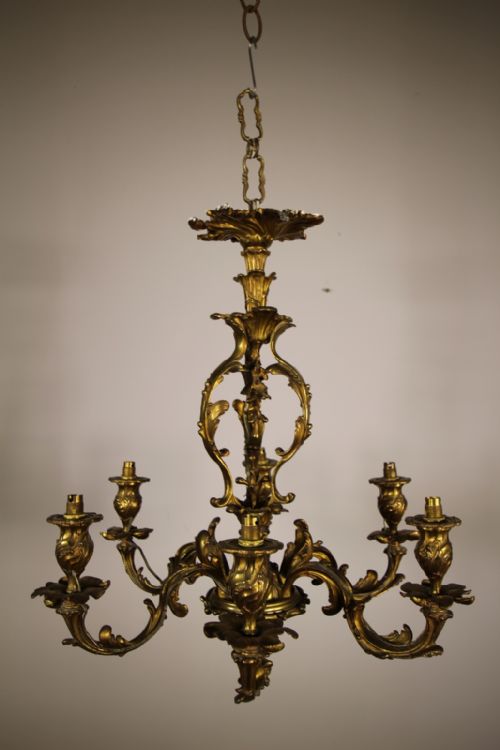 Edwardian Antique Ormolu Brass Candelabra