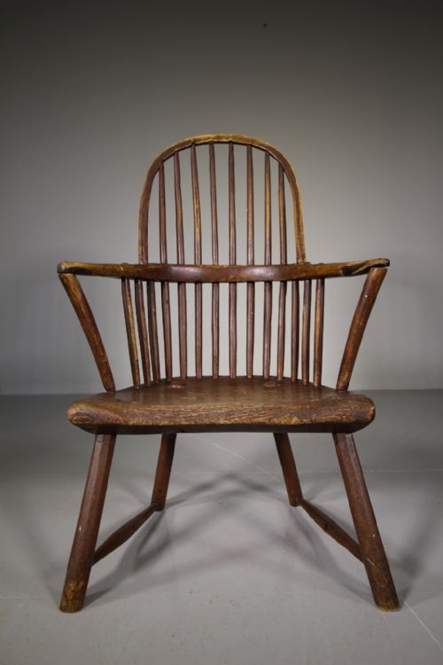 Georgian Welsh Primitive Antique Chair in Paint