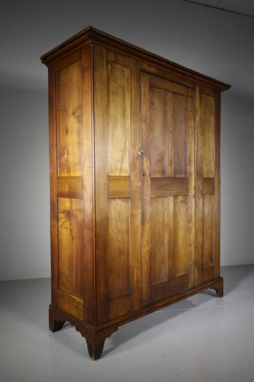 English Georgian Fruitwood Antique Cupboard