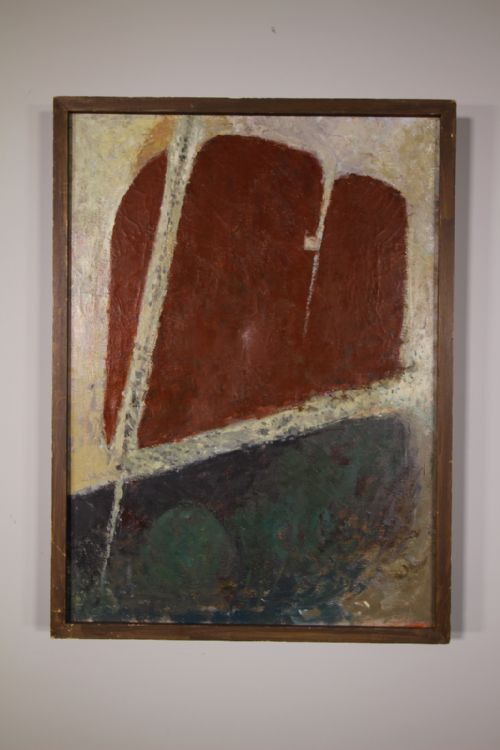 1940'S Abstract Oil Painting by Janet Duchesne