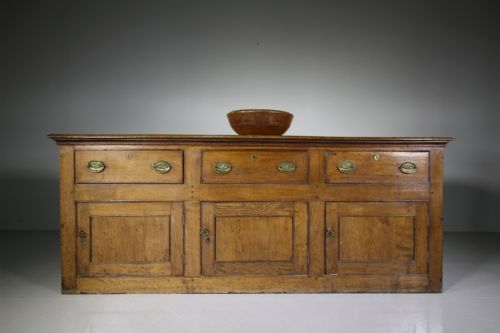 Early 18th Century Antique Enclosed Oak Dresser Base