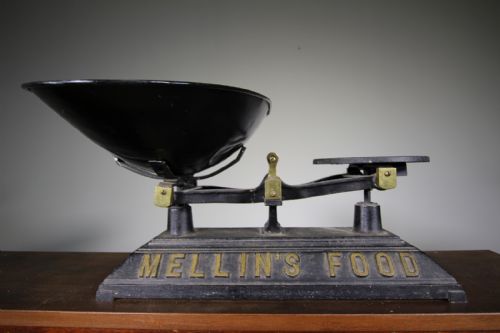 Large Edwardian Mellins Food Antique Weighing Scales