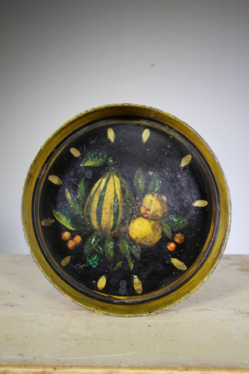 Regency Antique Toleware Tray in Original Paint
