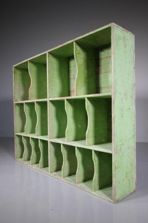 English 19th Century Antique Shelving in Original Paint