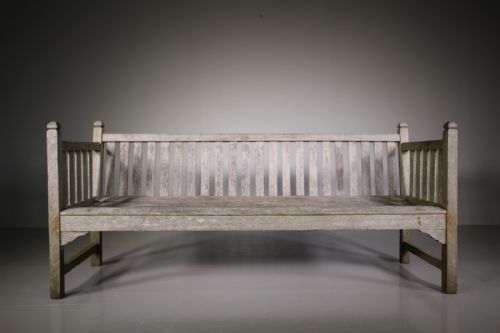 Heals London 1940'S Teak Garden Bench Seat