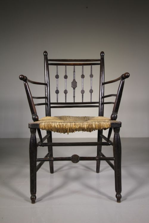 19th Century Antique Morris Sussex Armchair