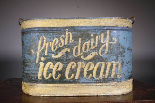 Amazing 1920'S Ice Cream Vendors Aluminium Serving Box