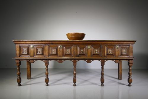 Wonderful 17th Century Antique Oak Dresser Base