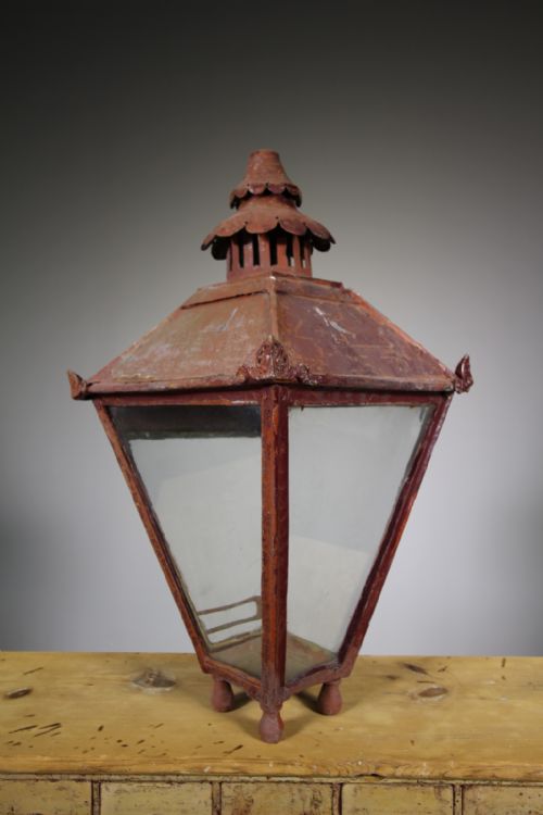 Early English Antique Copper Lantern