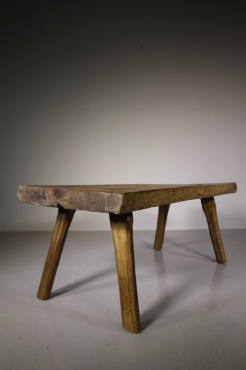Large 19th Century Antique Pig Bench Coffee Table