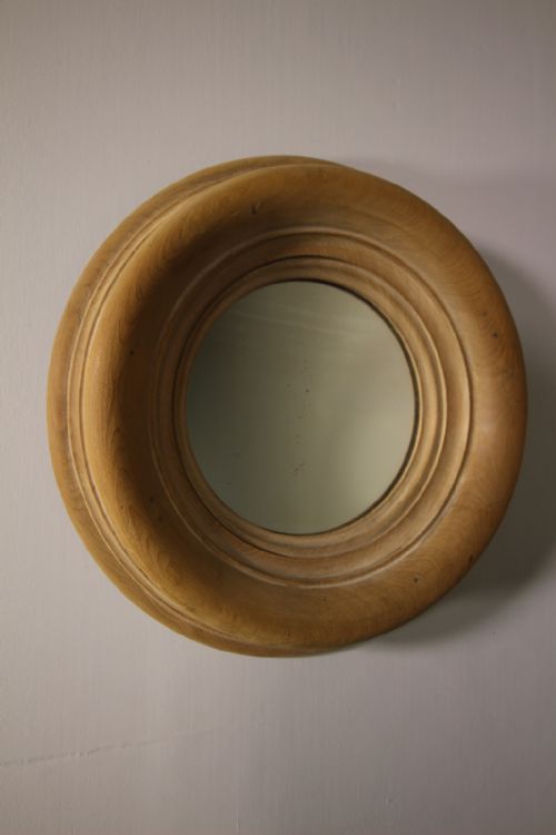 19th Century English Antique Deeply Moulded Pine Mirror