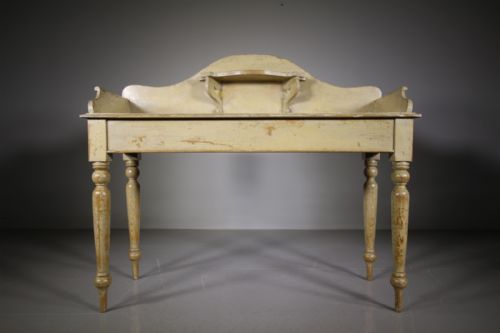 Original Painted Pine Antique Mid 19th Century Side Table