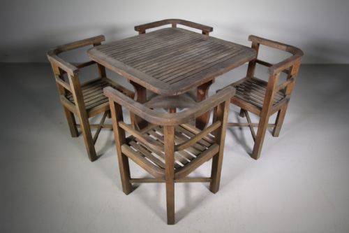 Heals of London 1920'S Teak Garden Dining Set